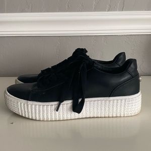 Steve Madden Leather Platform Sneakers